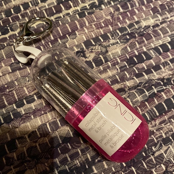 New Travel collapsible metal straw and bread set - Picture 2 of 5